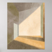 Abstrakte Lichtwandkunst für Wohnzimmerdekoration Poster (Vorne)