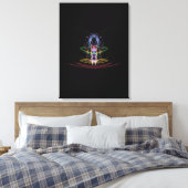 Abstrakte Lichtwege - Leinwand (Insitu (Schlafzimmer))