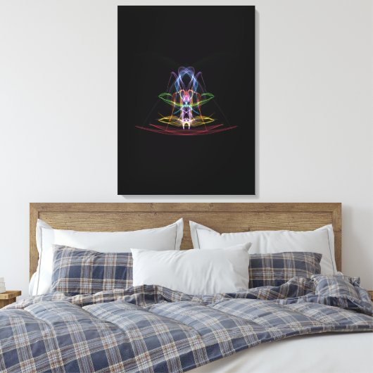Abstrakte Lichtwege - Leinwand (Insitu (Schlafzimmer))