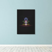 Abstrakte Lichtwege - Leinwand (Insitu (Holzboden))