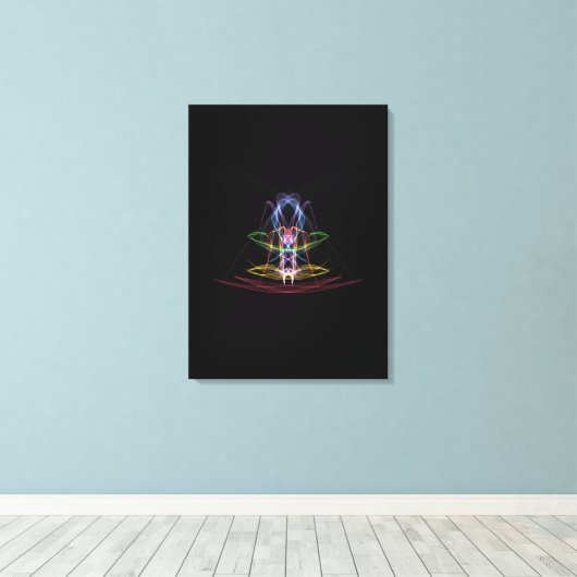 Abstrakte Lichtwege - Leinwand (Insitu (Holzboden))