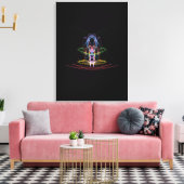 Abstrakte Lichtwege - Leinwand (Insitu (Wohnzimmer))