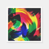 Abstrakte Lichtwellenleiter Kunstkunst Serviette (Vorderseite)