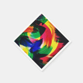 Abstrakte Lichtwellenleiter Kunstkunst Serviette (Ecke)