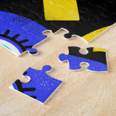 Abstrakte Liebe, Augen: farbiges Muster Puzzle (Seite)