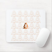 Abstrakte Liebe braun und braun Kontur Mousepad (Mit Mouse)