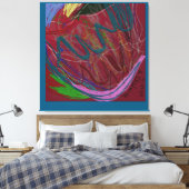 Abstrakte Liebe Leinwanddruck (Insitu (Schlafzimmer))