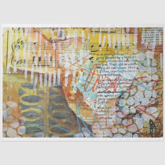 Abstrakte Liebe Seidenpapier (Vorderseite)