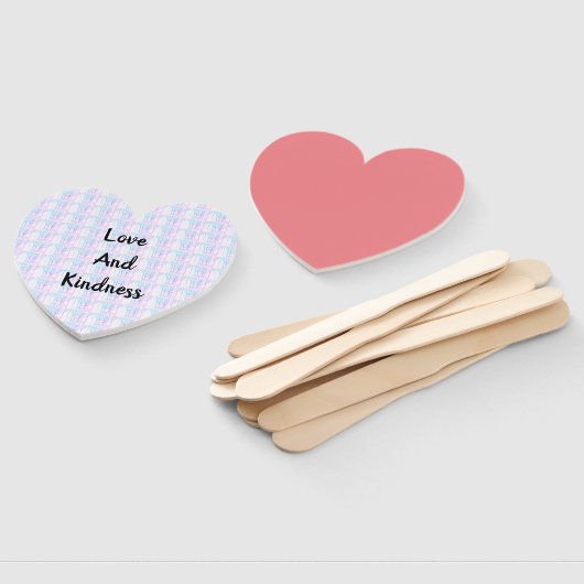 Abstrakte Liebe und Freundlichkeit miteinander ver Fächer (Non-assembled)