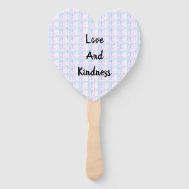 Abstrakte Liebe und Freundlichkeit miteinander ver Fächer