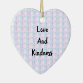 Abstrakte Liebe und Freundlichkeit miteinander ver Keramik Ornament (Rechts)