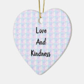 Abstrakte Liebe und Freundlichkeit miteinander ver Keramik Ornament (Links)