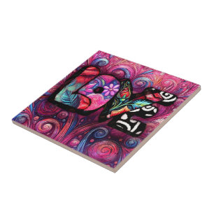 Abstrakte Liebe Word Graffiti Valentine Fliese