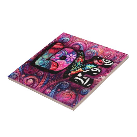 Abstrakte Liebe Word Graffiti Valentine Fliese (Seite)