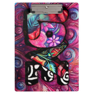Abstrakte Liebe Word Graffiti Valentine Klemmbrett