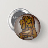 Abstrakte Liebhaber zeitgenössischer Kunst in Ocke Button (Vorne & Hinten)