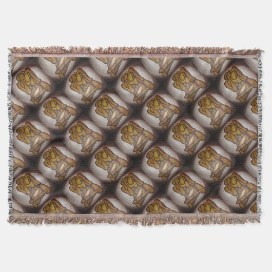 Abstrakte Liebhaber zeitgenössischer Kunst in Ocke Decke (Vorderseite)