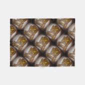 Abstrakte Liebhaber zeitgenössischer Kunst in Ocke Fleecedecke (Vorderseite (Horizontal))