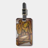 Abstrakte Liebhaber zeitgenössischer Kunst in Ocke Gepäckanhänger (Vorderseite vertikal)