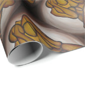 Abstrakte Liebhaber zeitgenössischer Kunst in Ocke Geschenkpapier (Rolleneckpunkt)