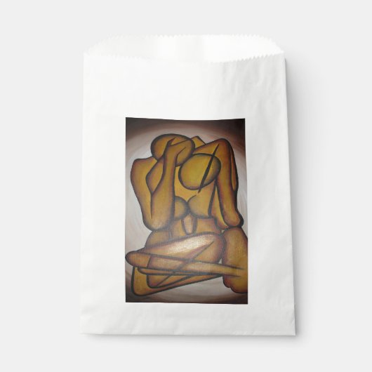 Abstrakte Liebhaber zeitgenössischer Kunst in Ocke Geschenktütchen (Vorderseite)