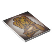 Abstrakte Liebhaber zeitgenössischer Kunst in Ocke Notizblock (angewinkelt)