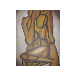 Abstrakte Liebhaber zeitgenössischer Kunst in Ocke Notizblock