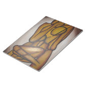 Abstrakte Liebhaber zeitgenössischer Kunst in Ocke Notizblock (angewinkelt)
