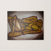 Abstrakte Liebhaber zeitgenössischer Kunst in Ocke Puzzle (Horizontal)