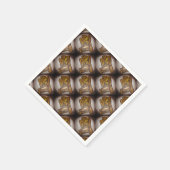 Abstrakte Liebhaber zeitgenössischer Kunst in Ocke Serviette (Ecke)