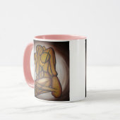 Abstrakte Liebhaber zeitgenössischer Kunst in Ocke Tasse (Vorderseite Links)