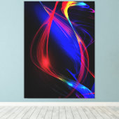 Abstrakte Lights Schwarze Leinwand (Insitu (Holzboden))