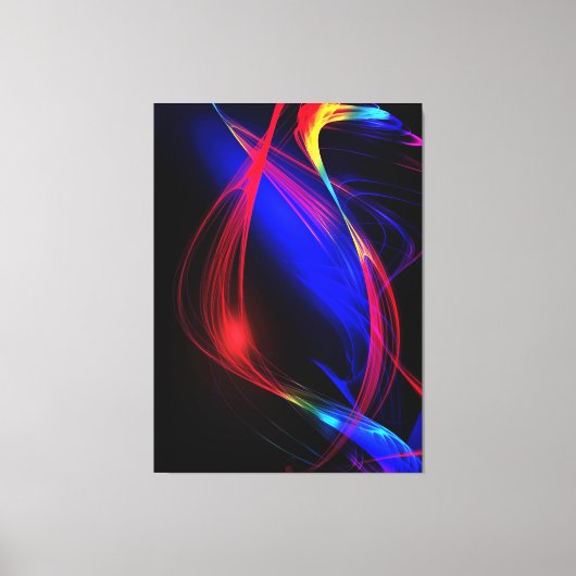 Abstrakte Lights Schwarze Leinwand (Vorderseite)