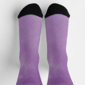 Abstrakte Lila Aquarelltextur Ästhetik Socken (Oben)