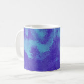 Abstrakte Lila Blaudiffusion Kaffeetasse (Vorderseite Links)