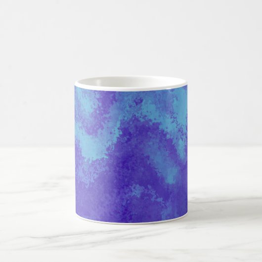 Abstrakte Lila Blaudiffusion Kaffeetasse (Mittel)