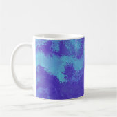 Abstrakte Lila Blaudiffusion Kaffeetasse (Links)
