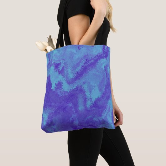 Abstrakte Lila Blaudiffusion Tasche (Von Nahem)