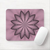 Abstrakte Lila Blume Mousepad (Mit Mouse)