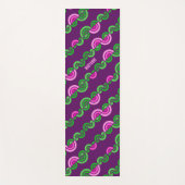 Abstrakte lila Blume Yogamatte (Vorderseite)