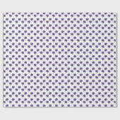 Abstrakte lila Blumen-Doodle-Kunst Geschenkpapier (Flach)