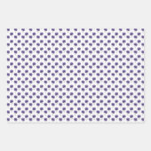 Abstrakte lila Blumen-Doodle-Kunst Geschenkpapier Set (Vorderseite)