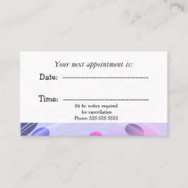 Abstrakte Lila Bohnen Ärztliche Ernennung Terminkarte