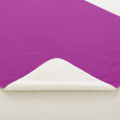 Abstrakte lila einfarbige Farbe Sherpadecke (3/4)