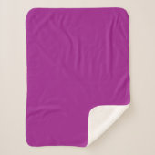 Abstrakte lila einfarbige Farbe Sherpadecke (Vorderseite)