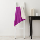 Abstrakte lila einfarbige Farbe Sherpadecke (Beispiel)