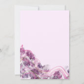 Abstrakte Lila Einladung zur Hochzeit von Alkohol (Rückseite)