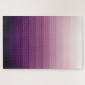 Abstrakte Lila Farbtiefe Ombre Puzzle (Horizontal)