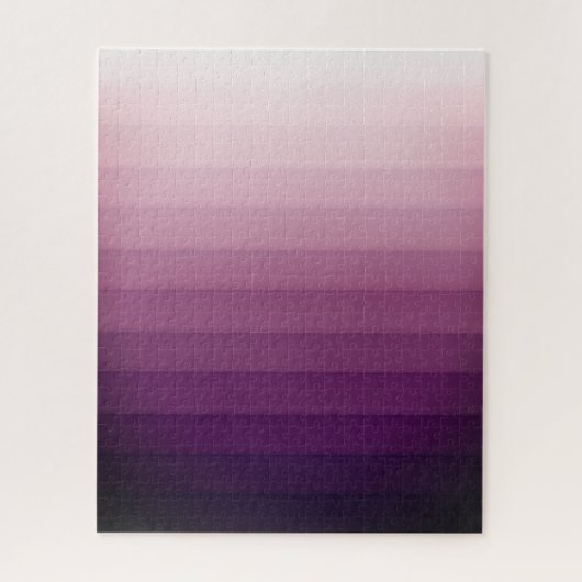 Abstrakte Lila Farbtiefe Ombre Puzzle (Vertikal)