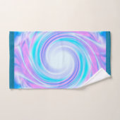 Abstrakte lila Farbtöne in wirbelfarbenen Pastellf Badhandtuch Set (Handtuch)